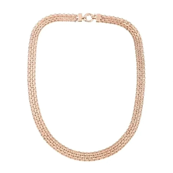 Bismark Chain In 14kt Rose Gold Vermeil Over 925 Sterling Silver Necklace - Picture 4 of 8